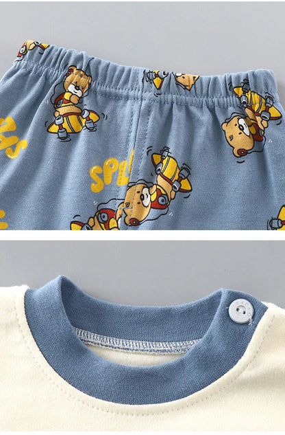 Pijama Bebê Algodão Premium – Conforto Natural 1 a 2 Anos