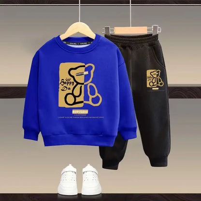 Conjunto Urso Aconchego Premium – Moletom Térmico 2–3 Anos