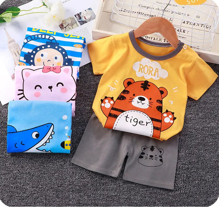 Conjunto Bebê Verão Algodão Premium – Leve e Confortável