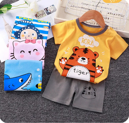 Conjunto Bebê Verão Algodão Premium – Leve e Confortável