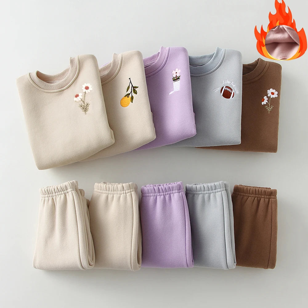 Conjunto Bebê Térmico Premium – Moletom Flanelado para Inverno