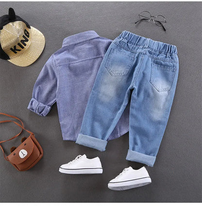 Calça Jeans Bebê Unissex com Cós Elástico – Conforto e Estilo 2 a 3 Anos