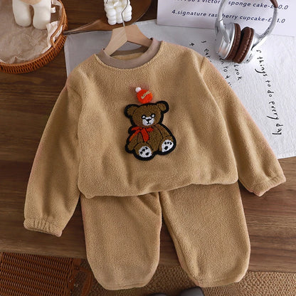 Pijama Bebê Fleece com Capuz – Térmico e Confortável 1 a 2 Anos