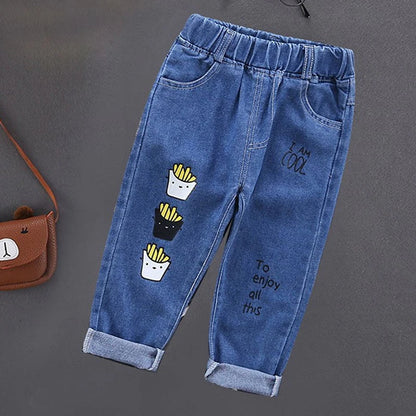 Calça Jeans Bebê Unissex com Cós Elástico – Conforto e Estilo 2 a 3 Anos