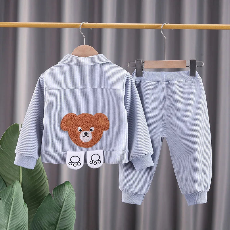 Conjunto Bebê Jaqueta e Calça Premium – Estilo Moderno e Confortável