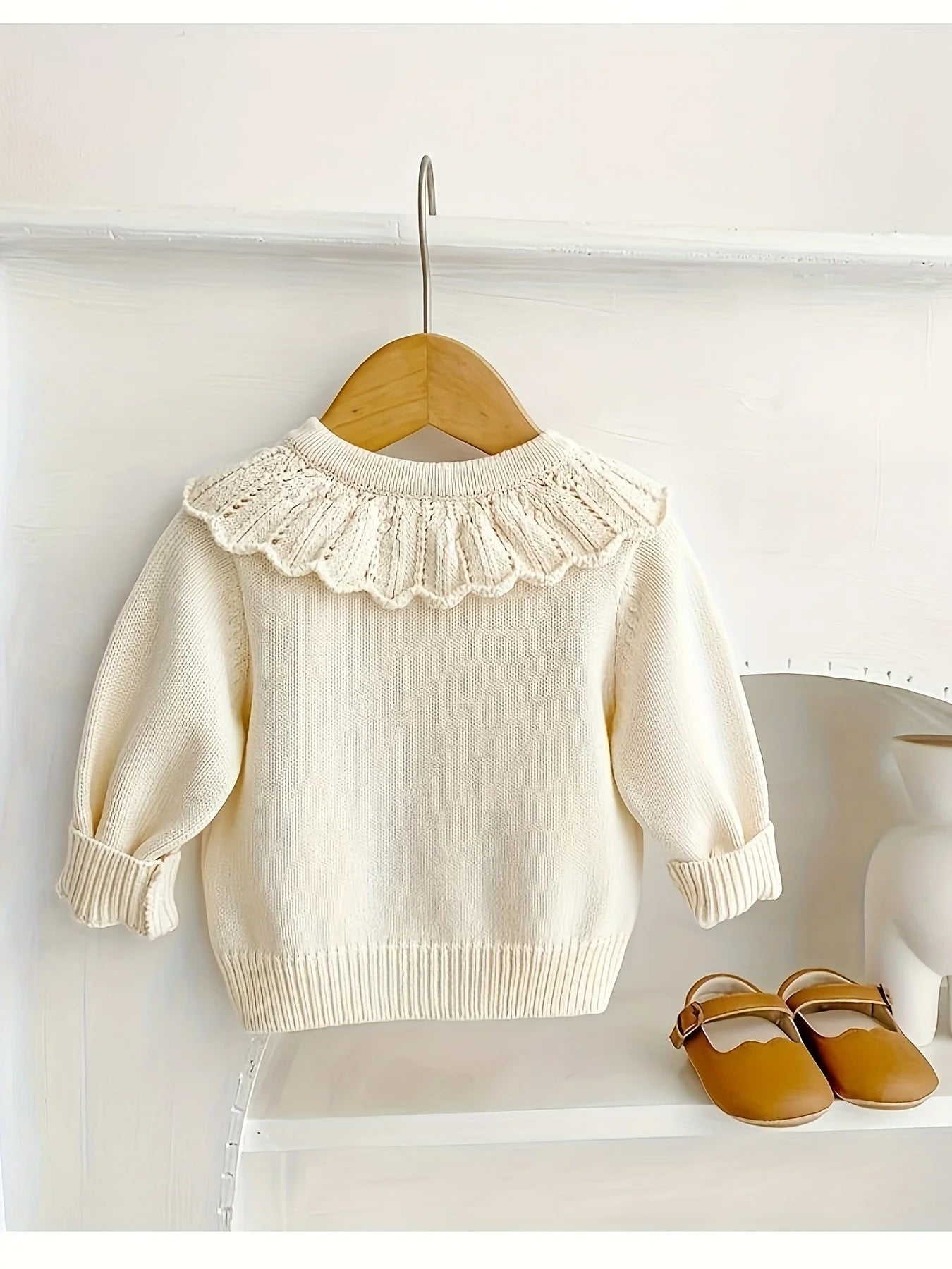 Cardigan Bebê Tricot Premium – Casaco Térmico com Botões