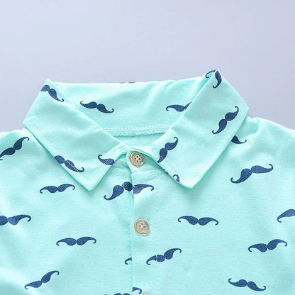 Conjunto Bebê Social Verão Premium – Camisa e Shorts em Algodão