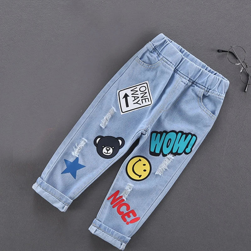 Calça Jeans Bebê Unissex com Cós Elástico – Conforto e Estilo 2 a 3 Anos