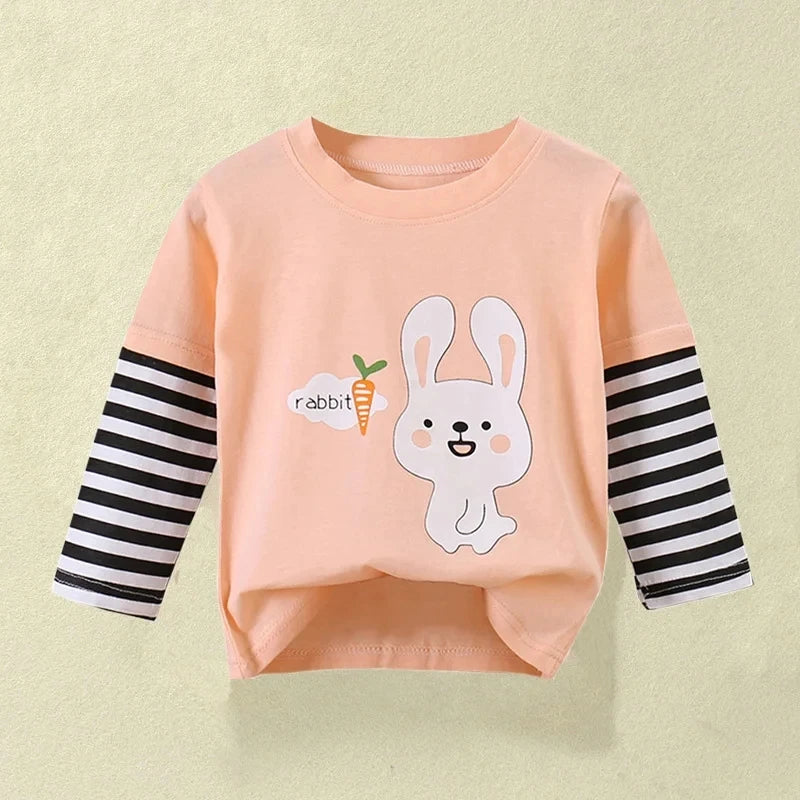 Camiseta Bebê Manga Longa Algodão Premium – Conforto 1 a 2 Anos