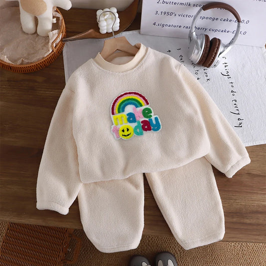 Pijama Bebê Fleece com Capuz – Térmico e Confortável 1 a 2 Anos