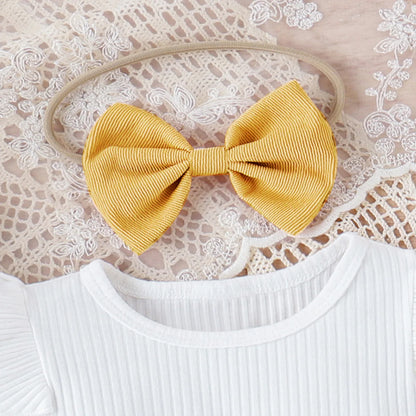 Conjunto Bebê Vintage Premium – Blusa e Saia em Cotelê Delicado