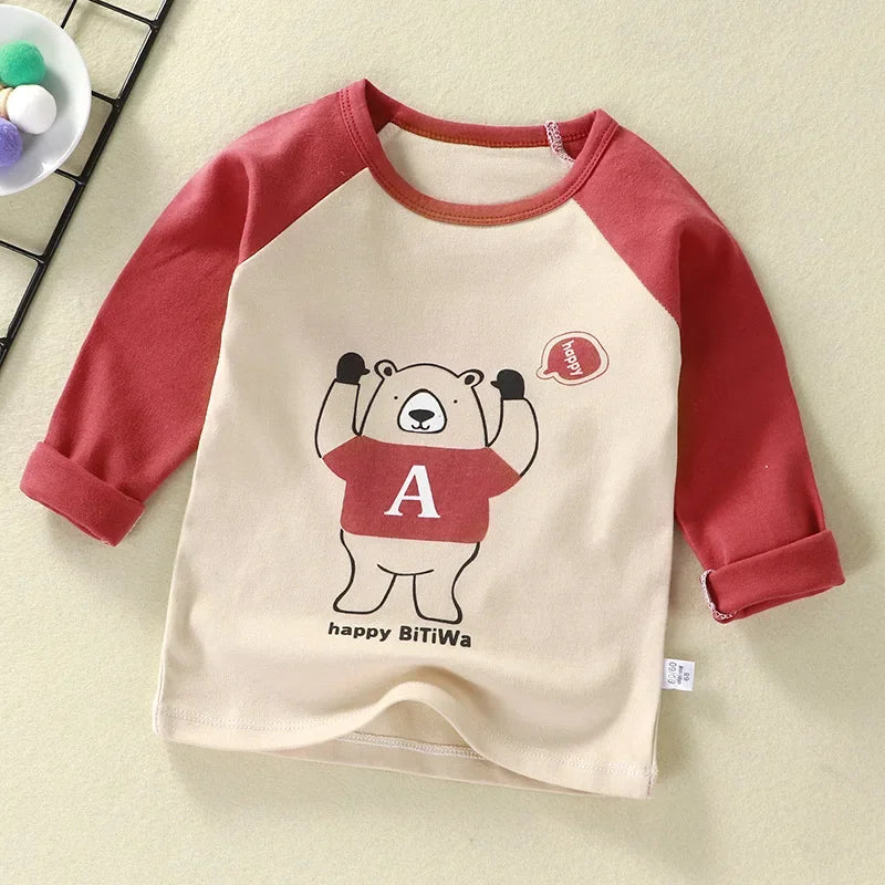Camiseta Bebê Manga Longa Algodão Premium – Conforto 1 a 2 Anos