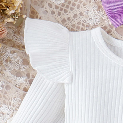 Conjunto Bebê Vintage Premium – Blusa e Saia em Cotelê Delicado