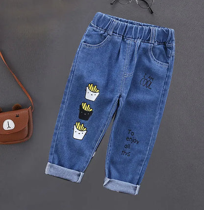Calça Jeans Bebê Unissex com Cós Elástico – Conforto e Estilo 2 a 3 Anos