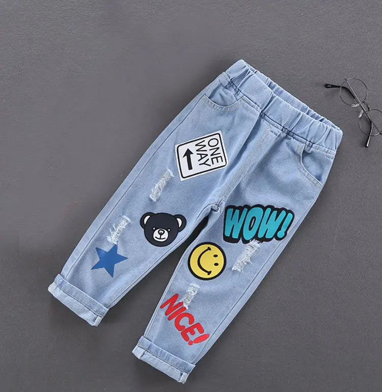 Calça Jeans Bebê Unissex com Cós Elástico – Conforto e Estilo 2 a 3 Anos