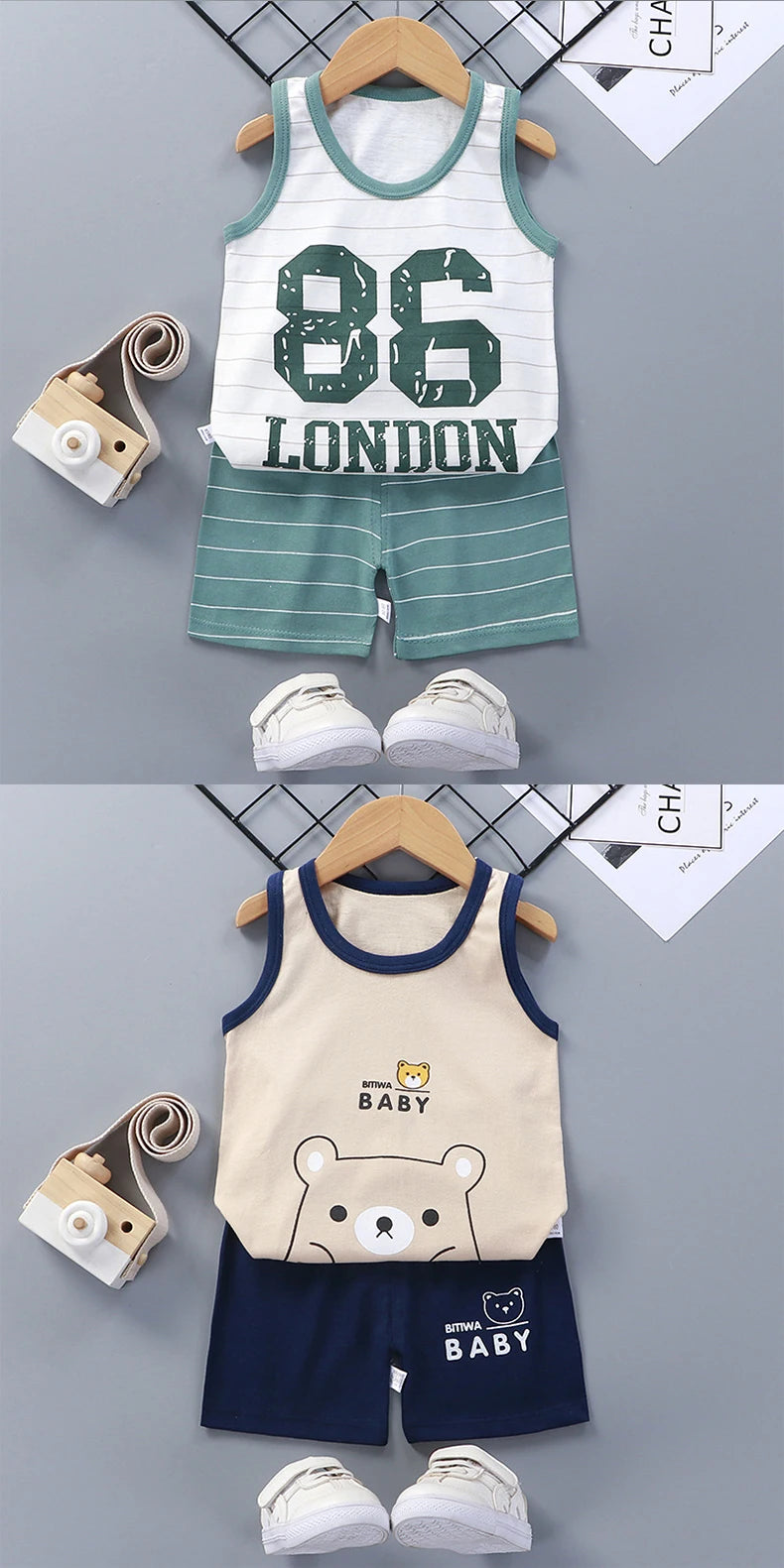 Conjunto Bebê Regata Algodão Premium – Leve e Fresco