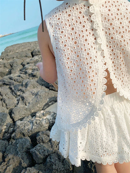 Conjunto Bebê Verão Renda Premium – Leve e Delicado