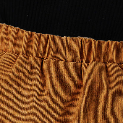 Conjunto Bebê Vintage Premium – Blusa e Saia em Cotelê Delicado