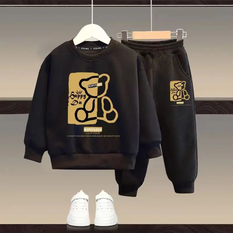 Conjunto Urso Aconchego Premium – Moletom Térmico 2–3 Anos