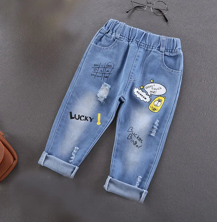 Calça Jeans Bebê Unissex com Cós Elástico – Conforto e Estilo 2 a 3 Anos
