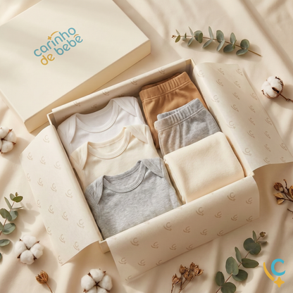 Kit Essencial RN — Curadoria Doula Gaby | Presente Perfeito para Recém-Nascido