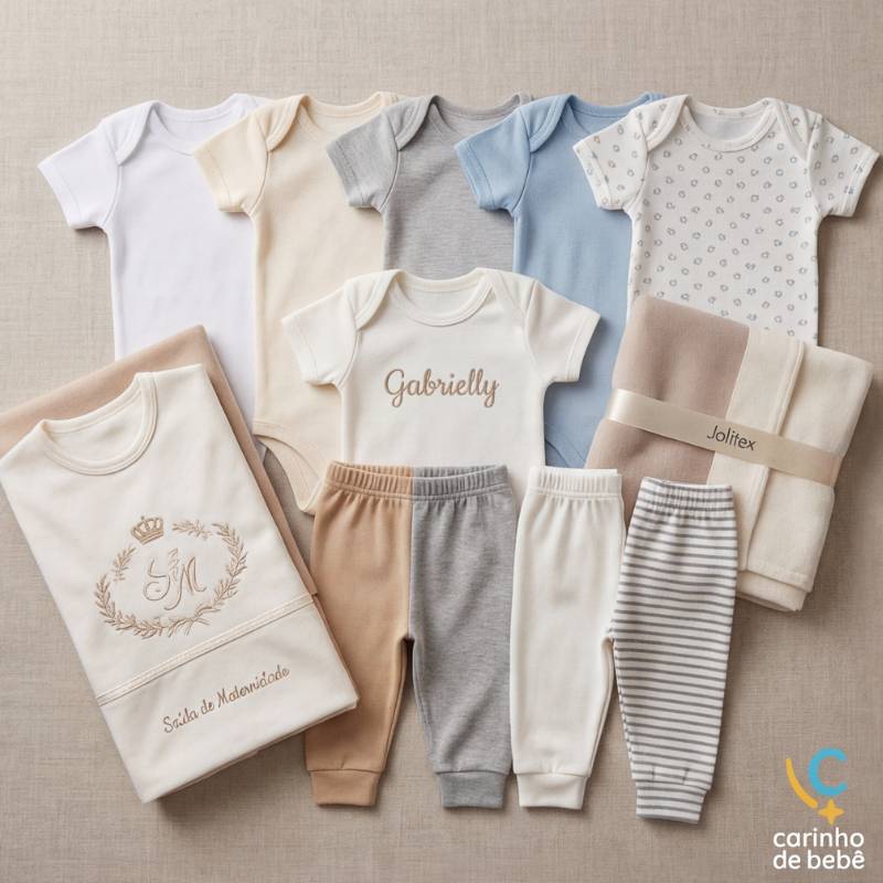 Kit Luxo Assinatura - Personalização Exclusiva | Carinho de Bebê